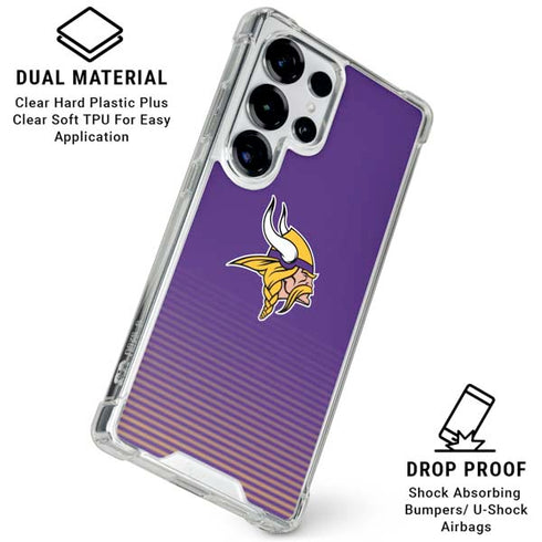 NFL Minnesota Vikings Breakaway Galaxy S25 Ultra Clear Case